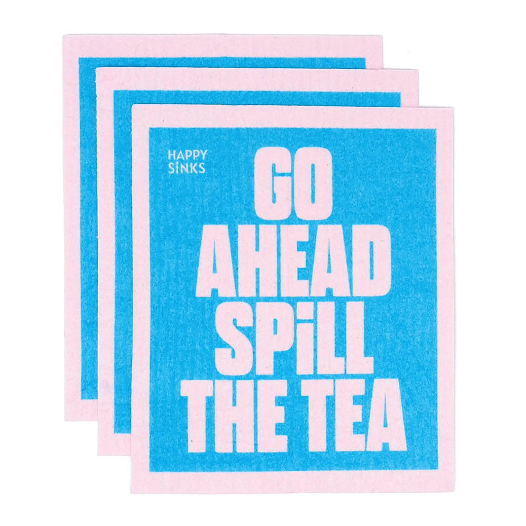 Happy Sinks Disktrasa 17x20 cm 3-pack Spill the tea