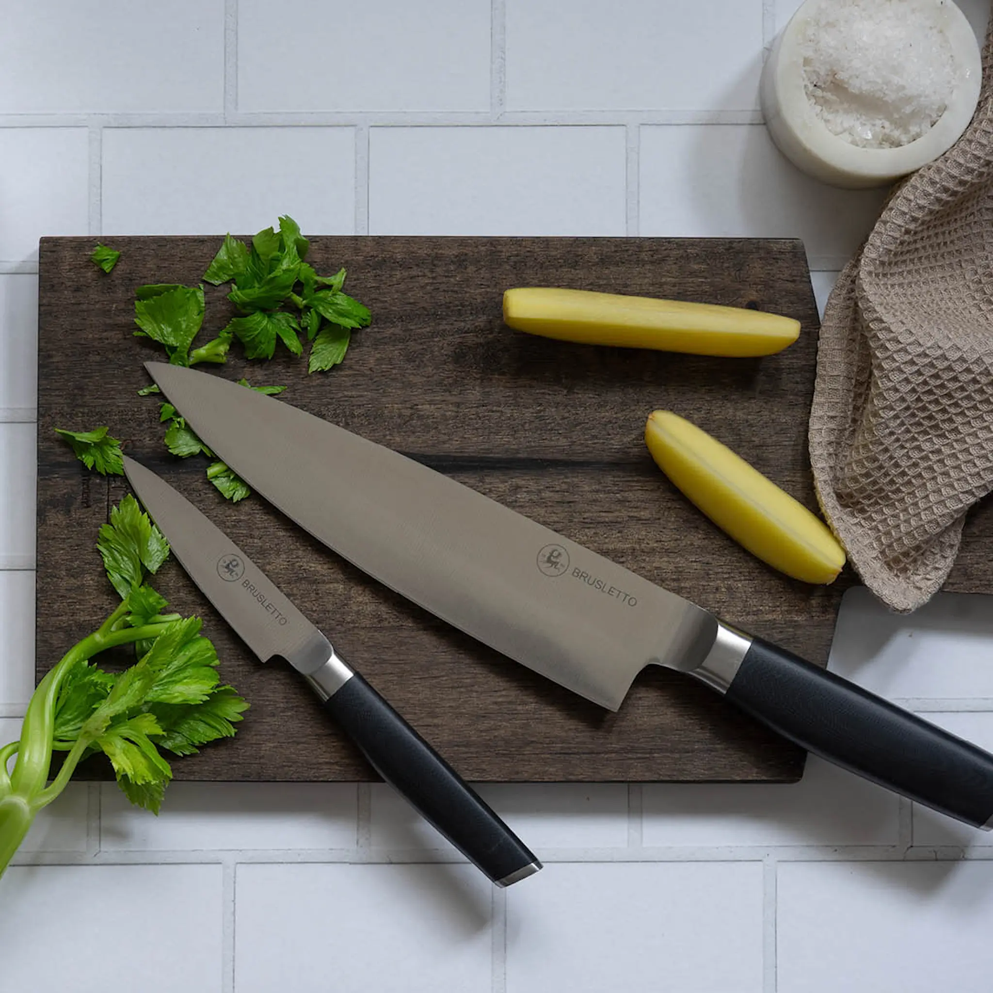 Brusletto Brusletto knivset 2 delar svart