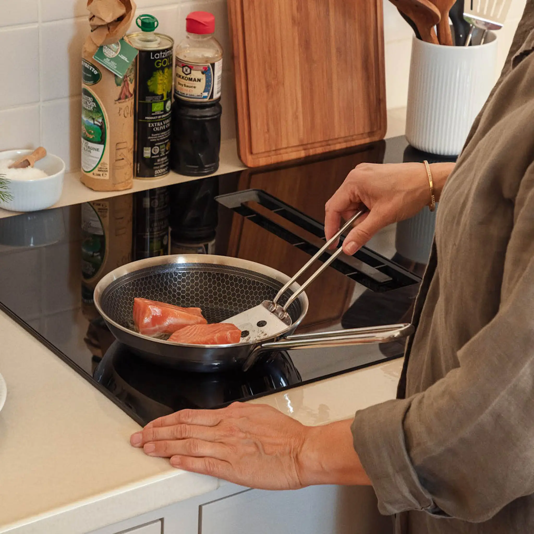 Eva Trio Multi stekpanna 20 cm Mosaic keramisk Slip-Let® beläggning