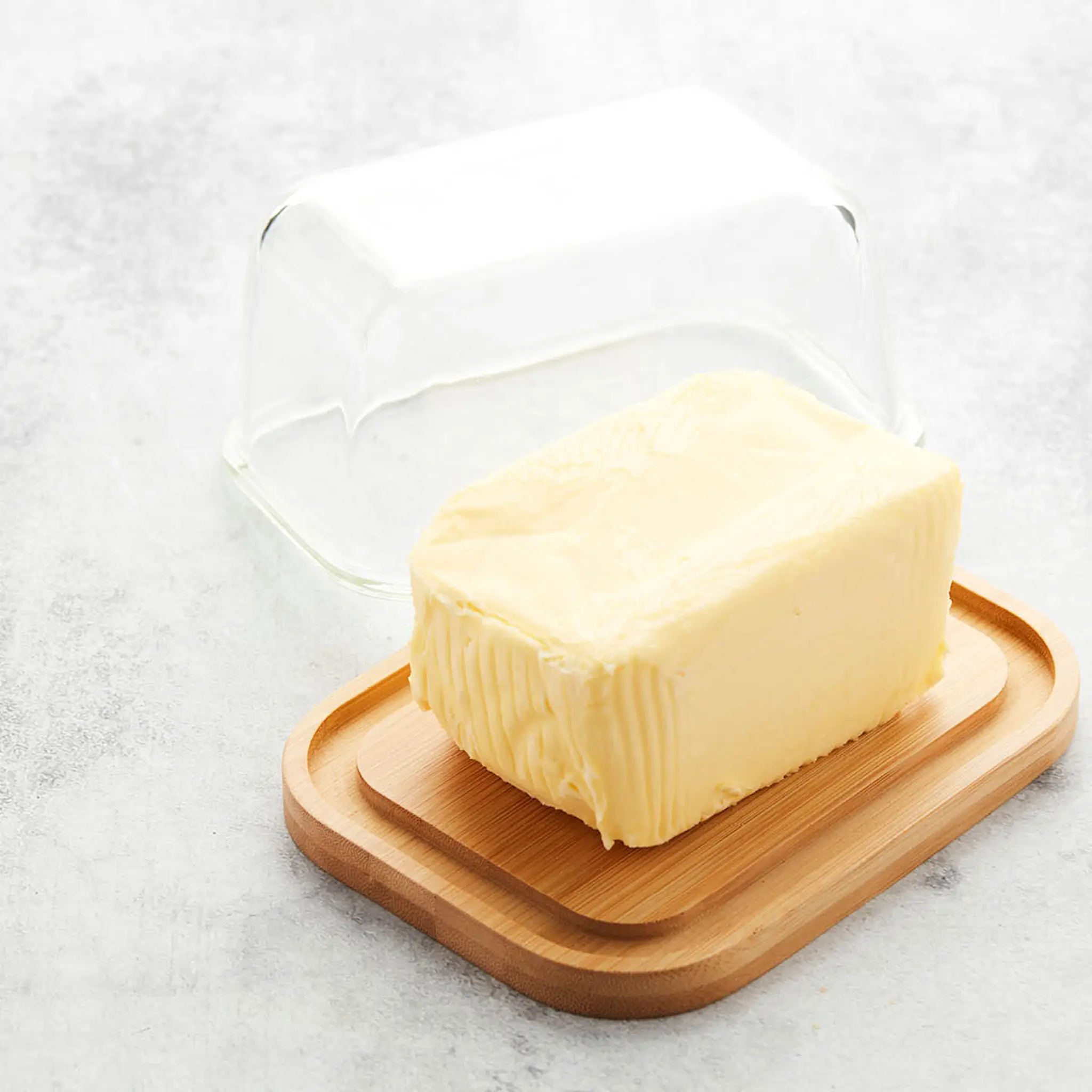 Point Virgule Smørboks m/ glasslokk 16x13x6 cm