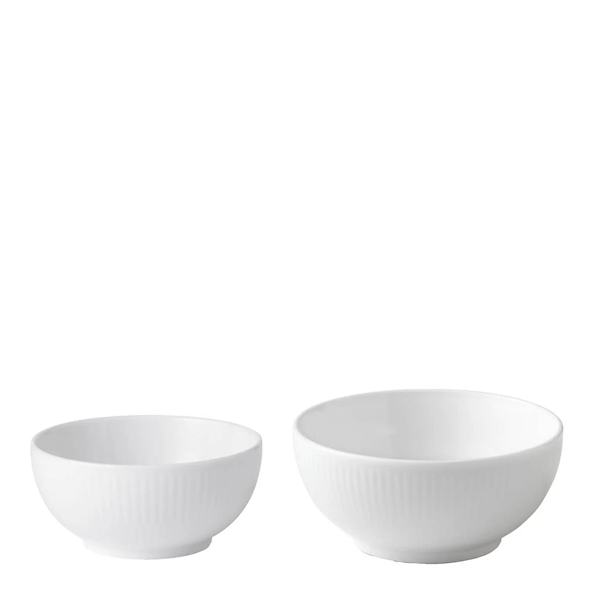 Royal Copenhagen White Fluted skålset 2 delar 24 cl/47 cl