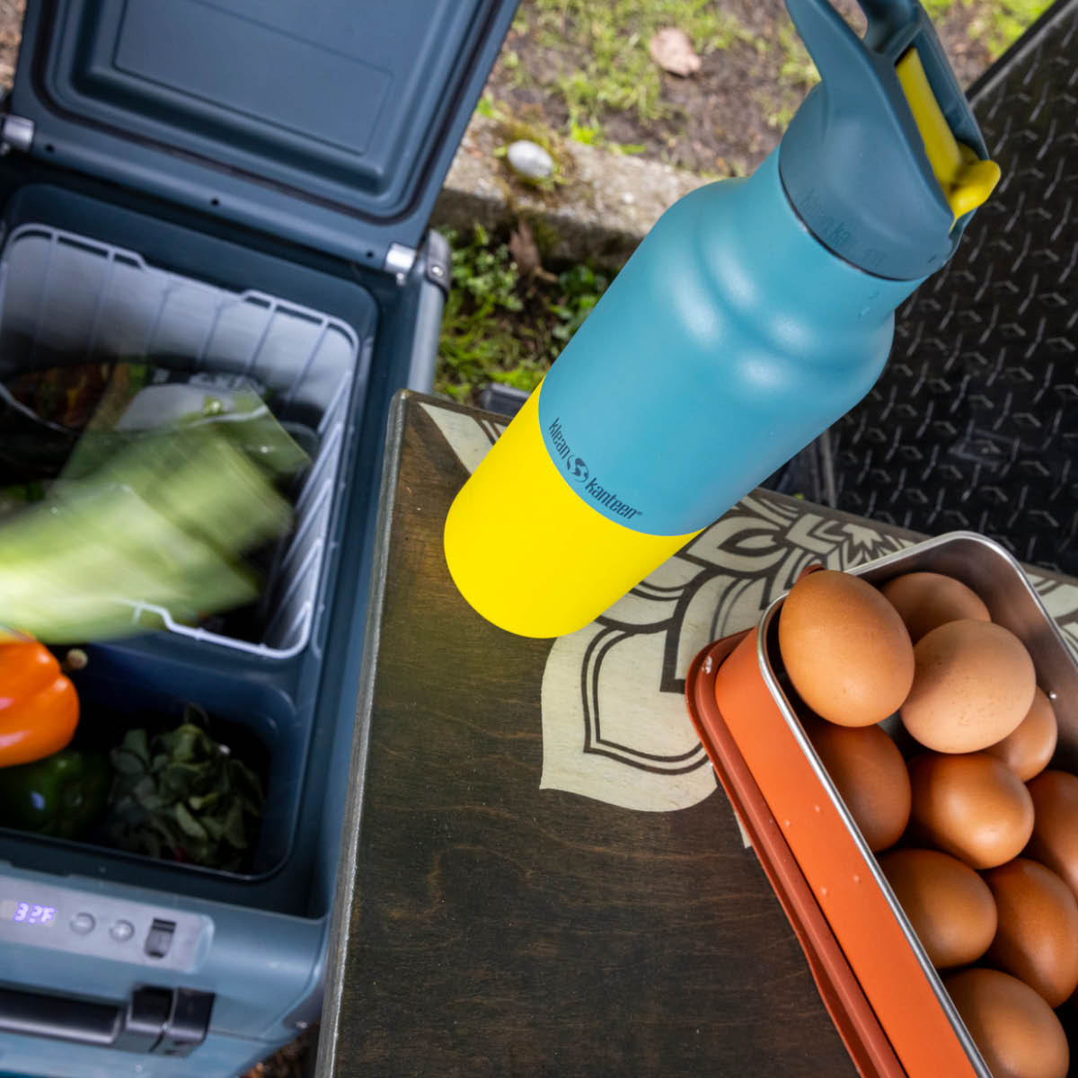 Klean Kanteen Rise termoflaske 0,47L med sportslokk Brittany Kaleidoscope