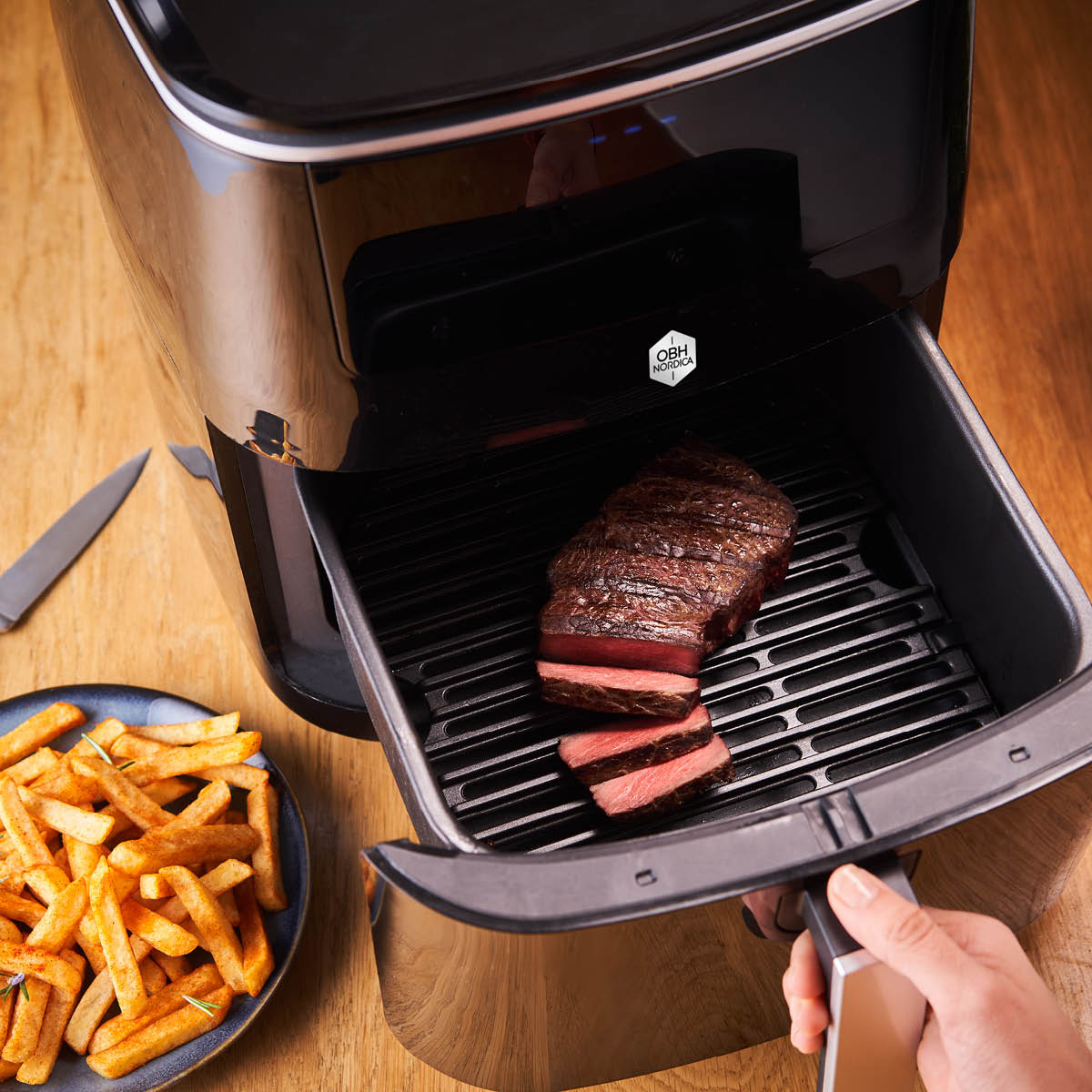 OBH Nordica Easy Fryer 3In1 Steam+ 6,5 L 1900W FW2018S0 svart