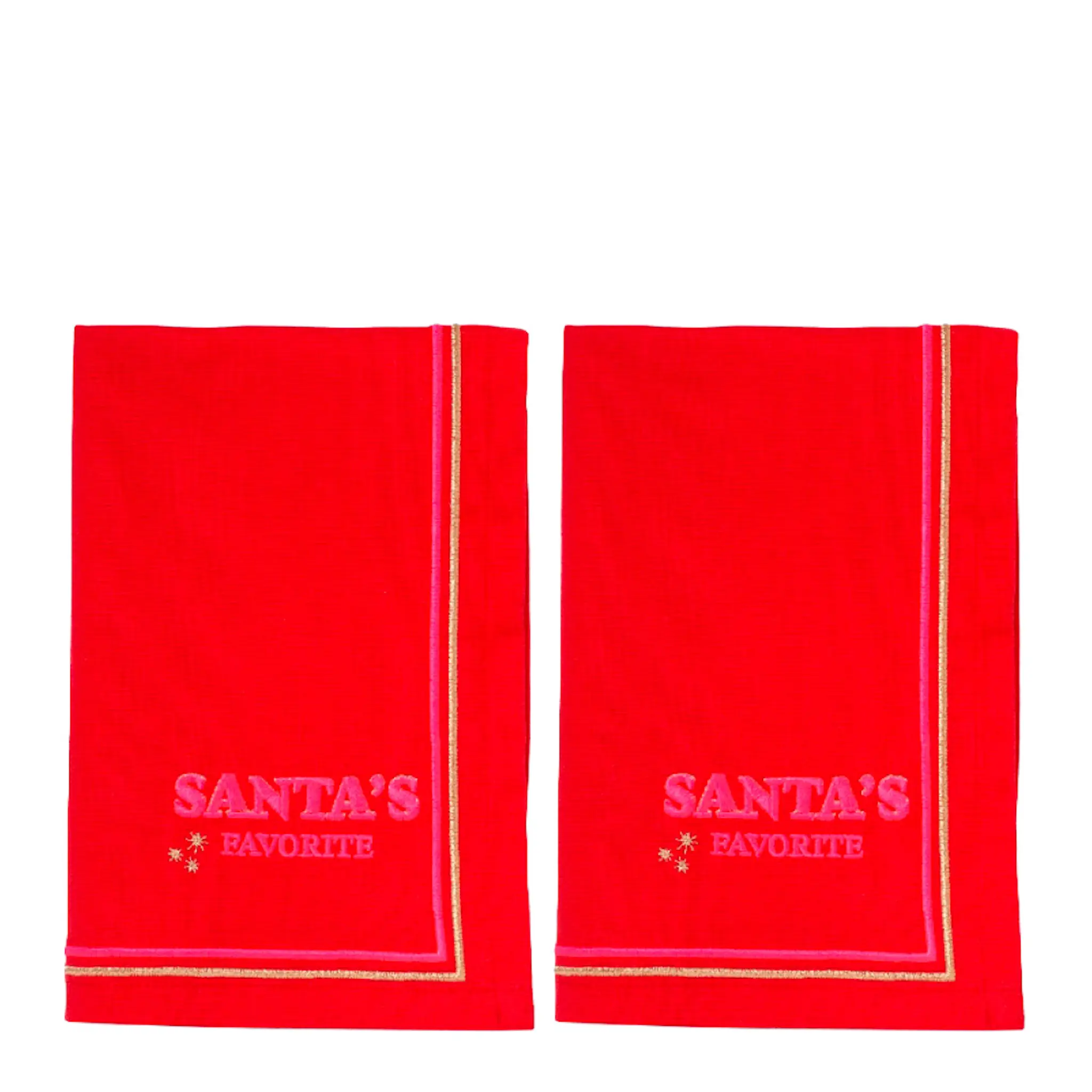 Vondels Santa's Favorites servett 45 cm 2-pack SANTA's FAVORITE röd