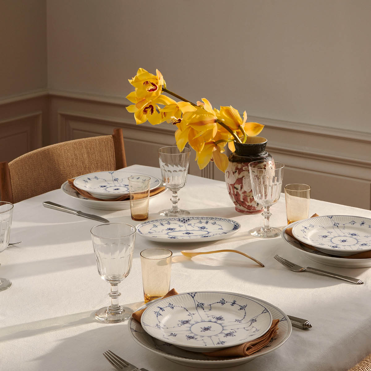 Royal Copenhagen Blue Fluted Plain tallrik flat 27 cm