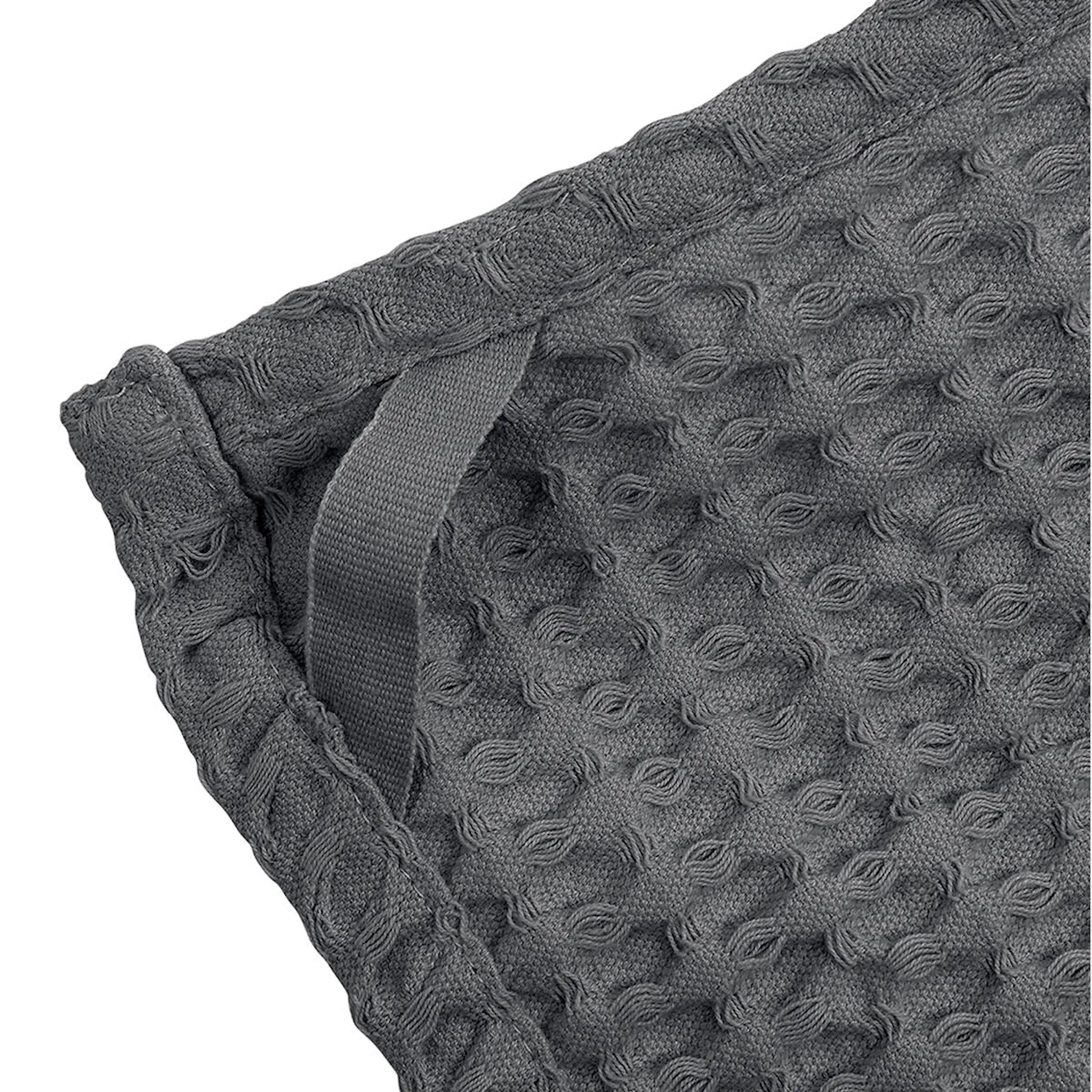 The Organic Company Big Waffle vaskeklut 25x40 cm 3 stk dark grey