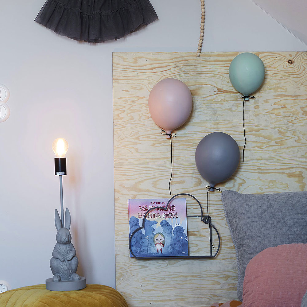 ByOn Ilmapallo Seinäkoriste 17x23 cm Harmaa