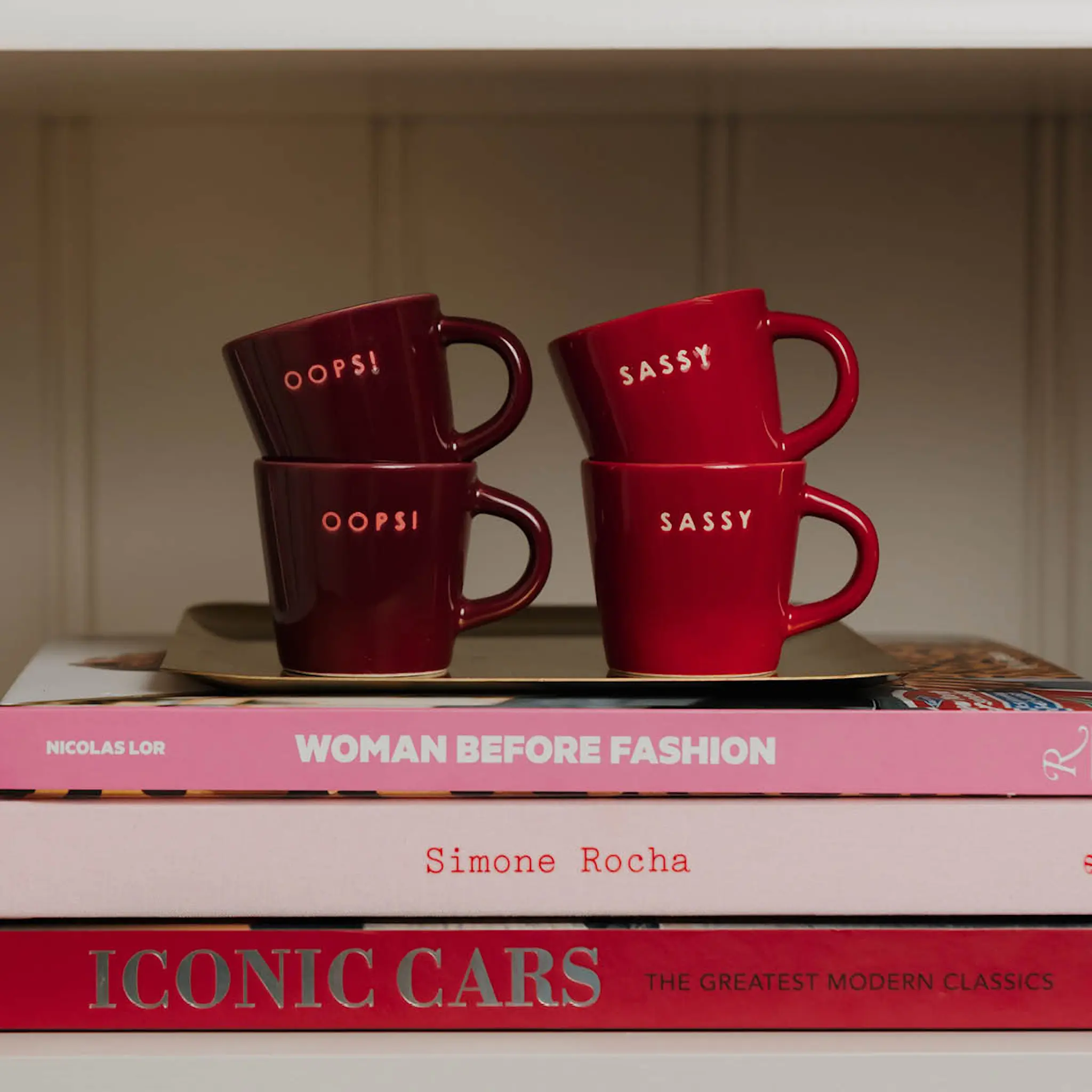 Vondels Table Talk Espressokuppi SASSY! 8 cl Punainen