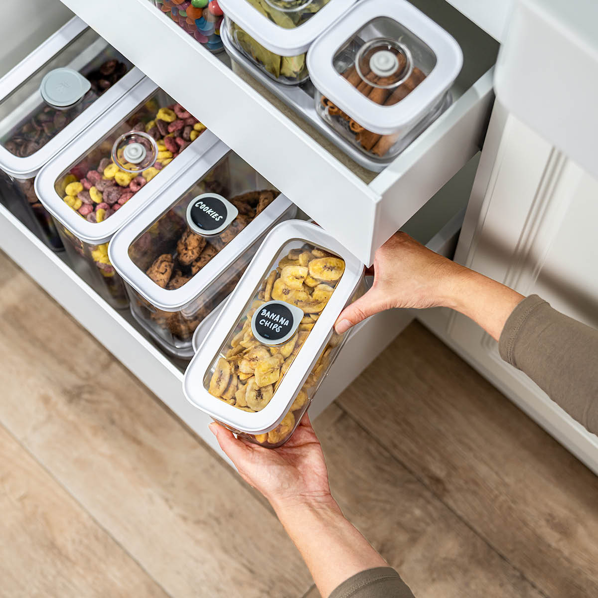 Zwilling Fresh & Save Cube Säilytyspurkki vakuumikannella 0,7 L