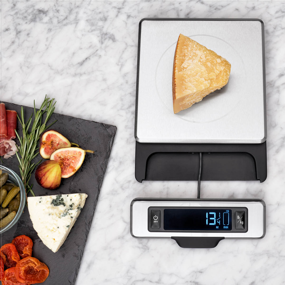 Oxo Köksvåg 24x18 cm rostfritt stål