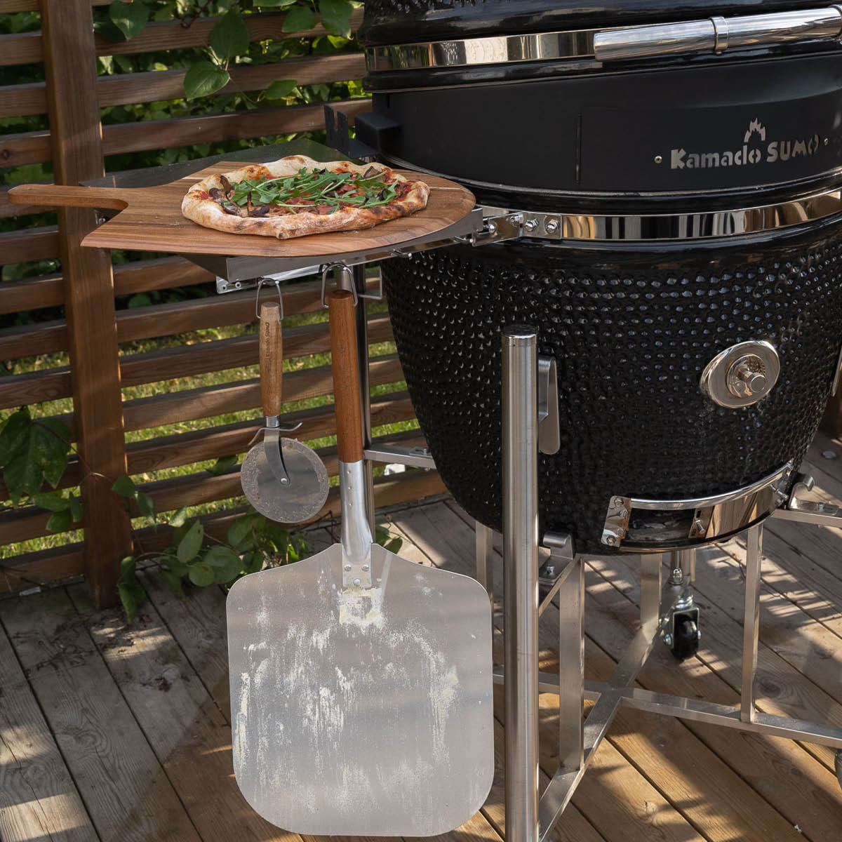 Kamado SUMO Pizzaspade 55x35 cm Akacia