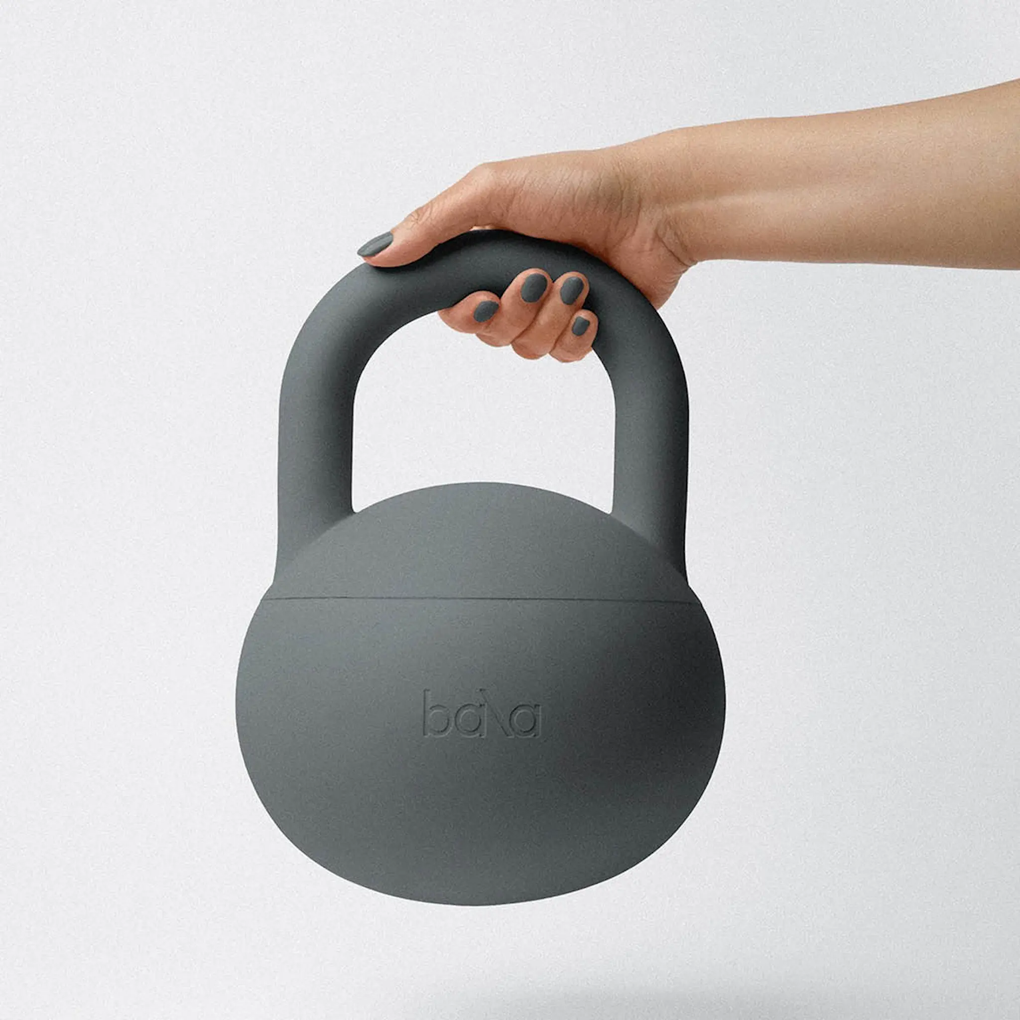 Bala Kettlebell 4,54 kg kullgrå