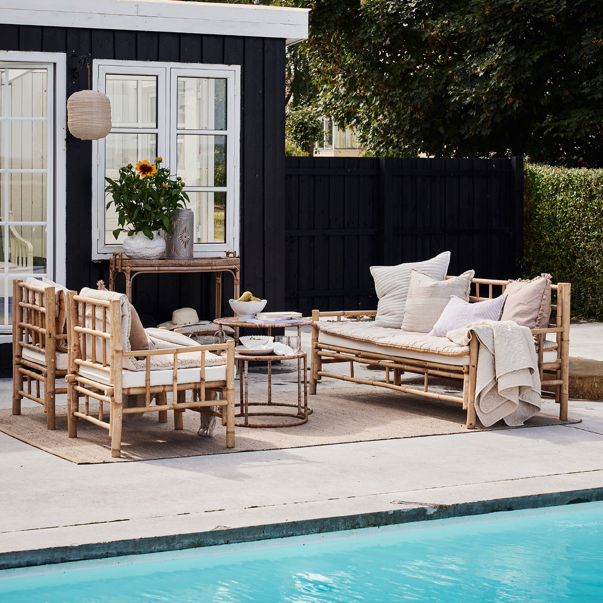 Lene Bjerre Ivenne sittdyna / madrass 120x60 cm ockra