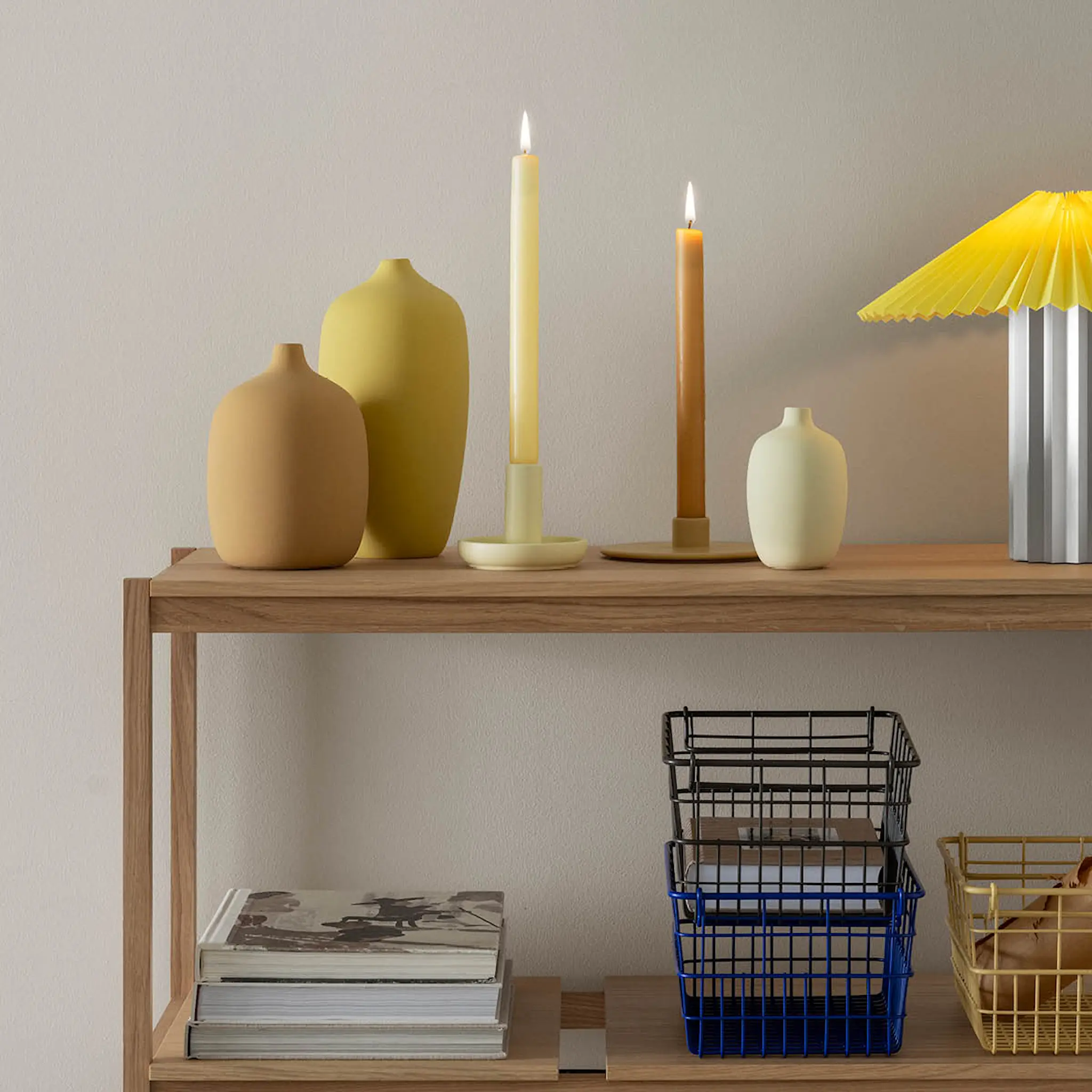 Blomus Vela ljusstake 11 cm gul