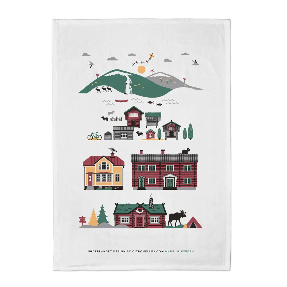 Scandinavian Mountains Keittiöpyyhe 50x70 cm Kesä