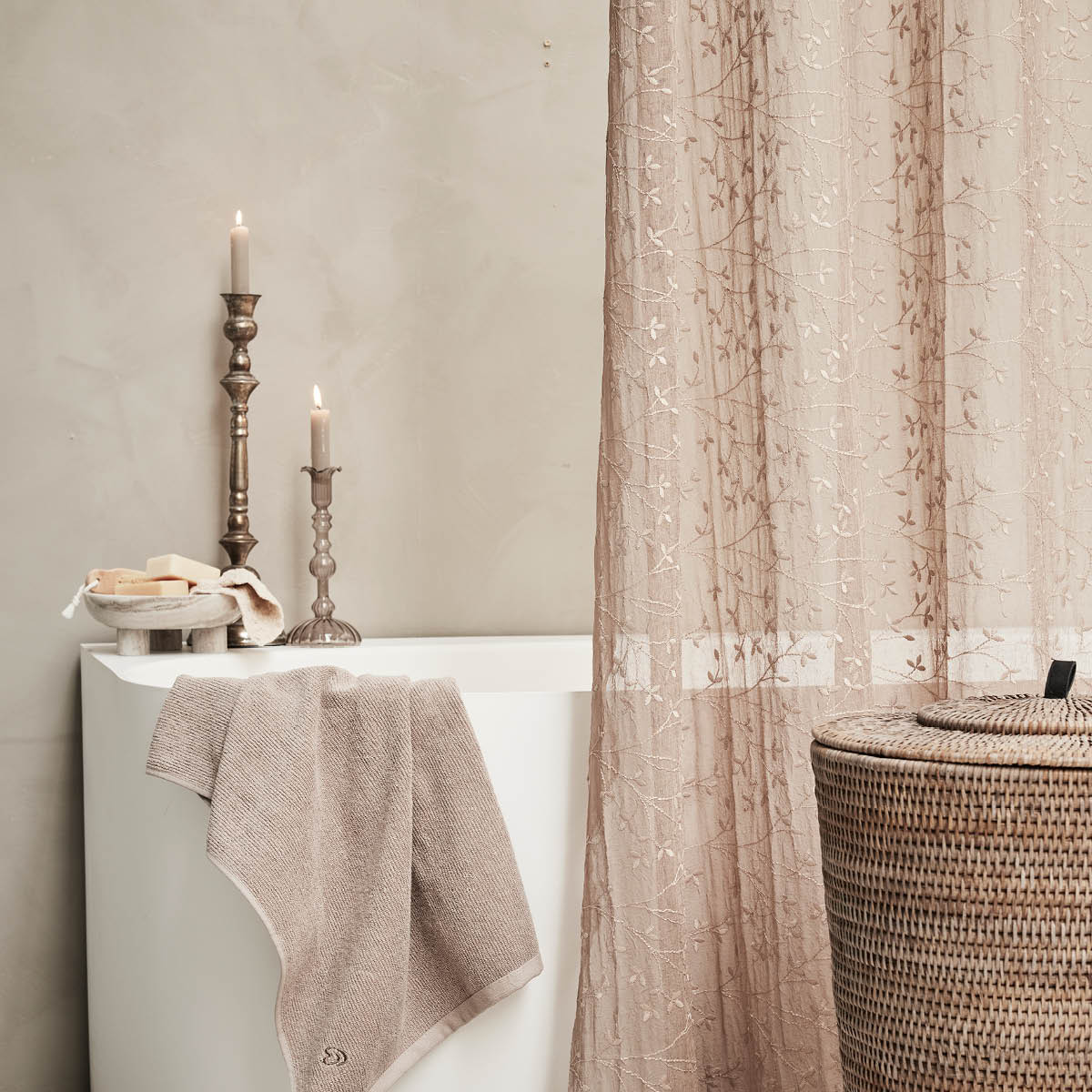 Lene Bjerre Misella stake 49,5 cm antikk sølv