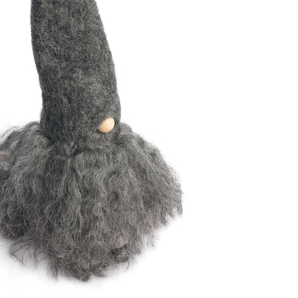 Åsas Tomtebod Skjeggnisse gotland liten 25 cm grå