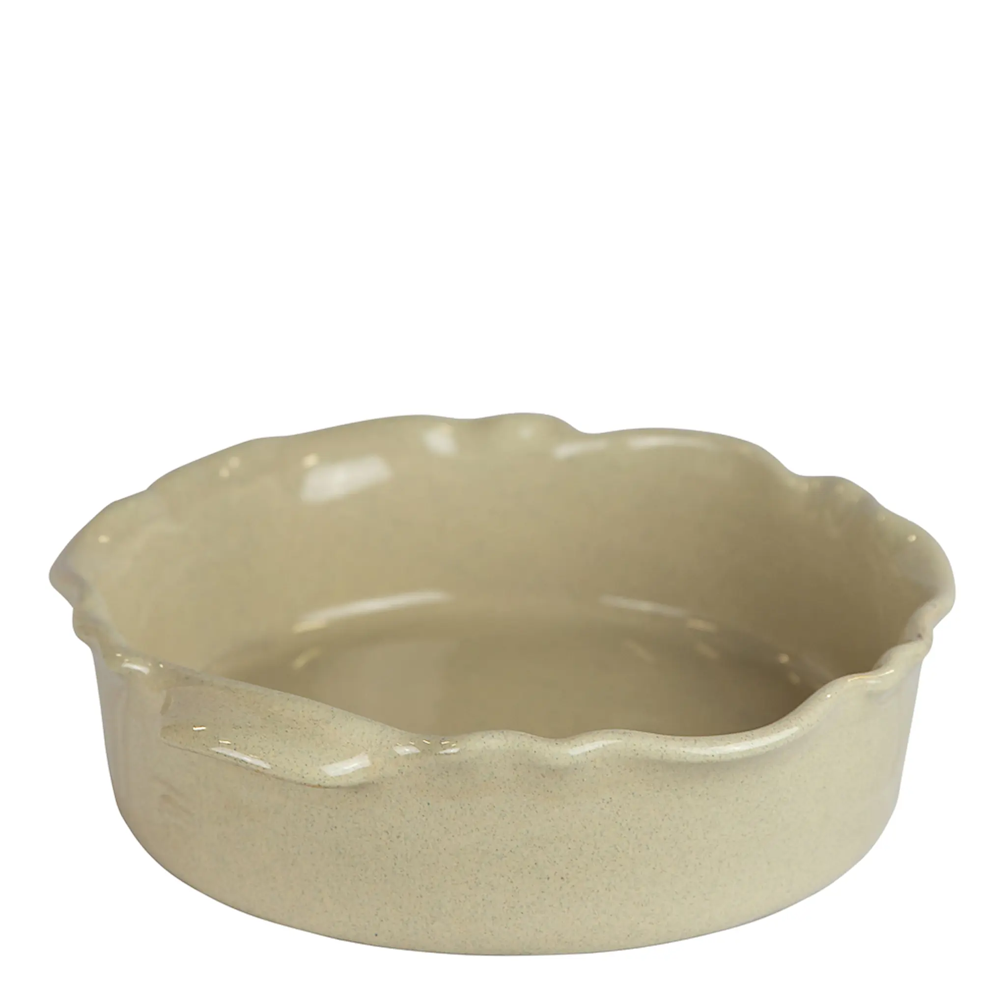 Gerbera Provence Gratängform Rund 24 cm Beige blank