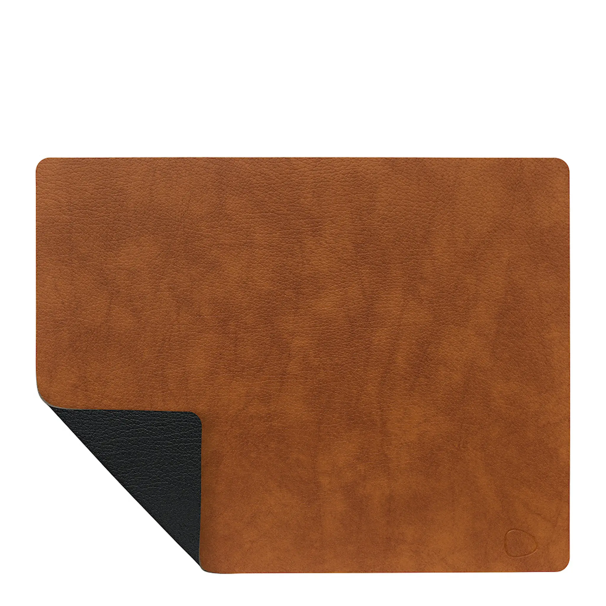 LIND DNA Square Bull Bordstablett Dubbelsidig L cognac/Svart
