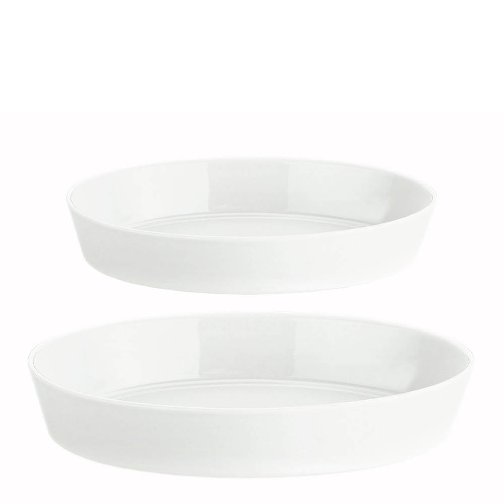 Pillivuyt Originale fat ovalt 2 deler 26+31 cm hvit