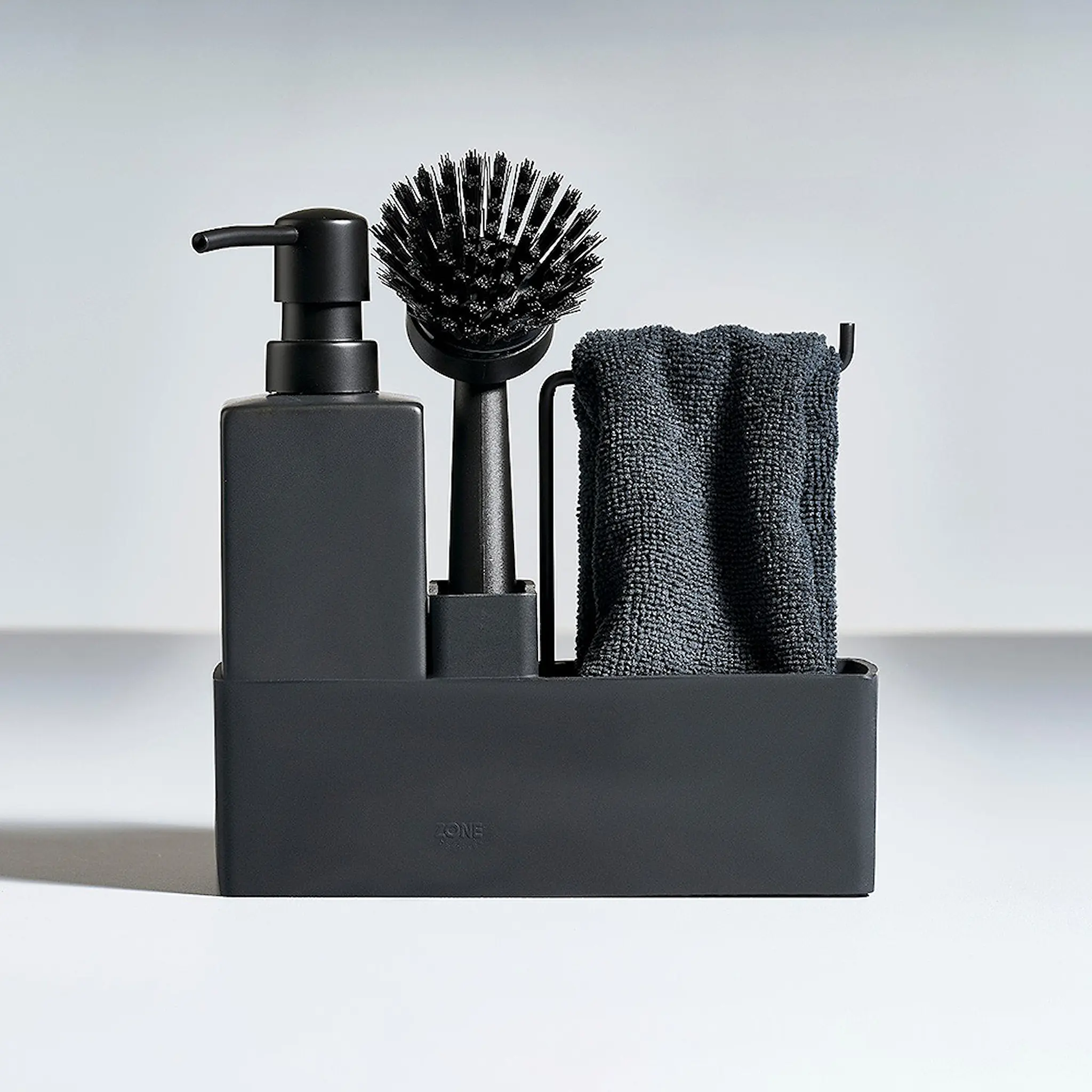 Zone Oppvasksett m/kjøkkenklut svart