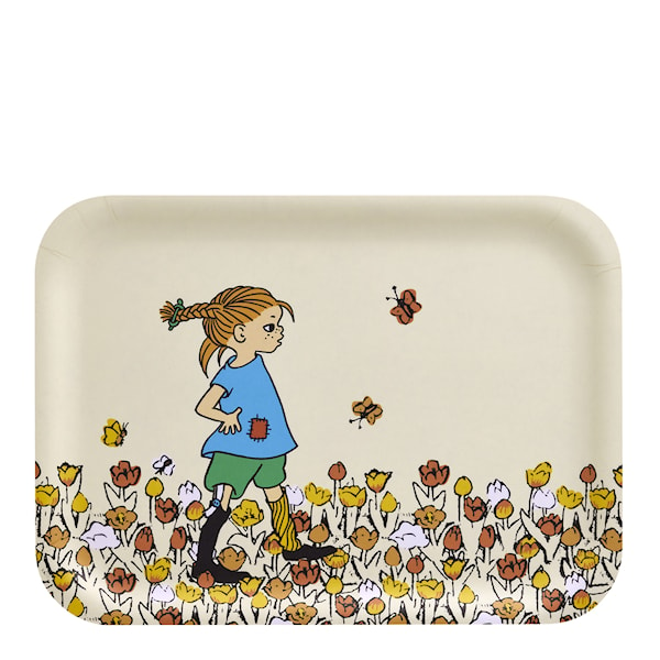 Be more Pippi bricka 27x20 cm beige