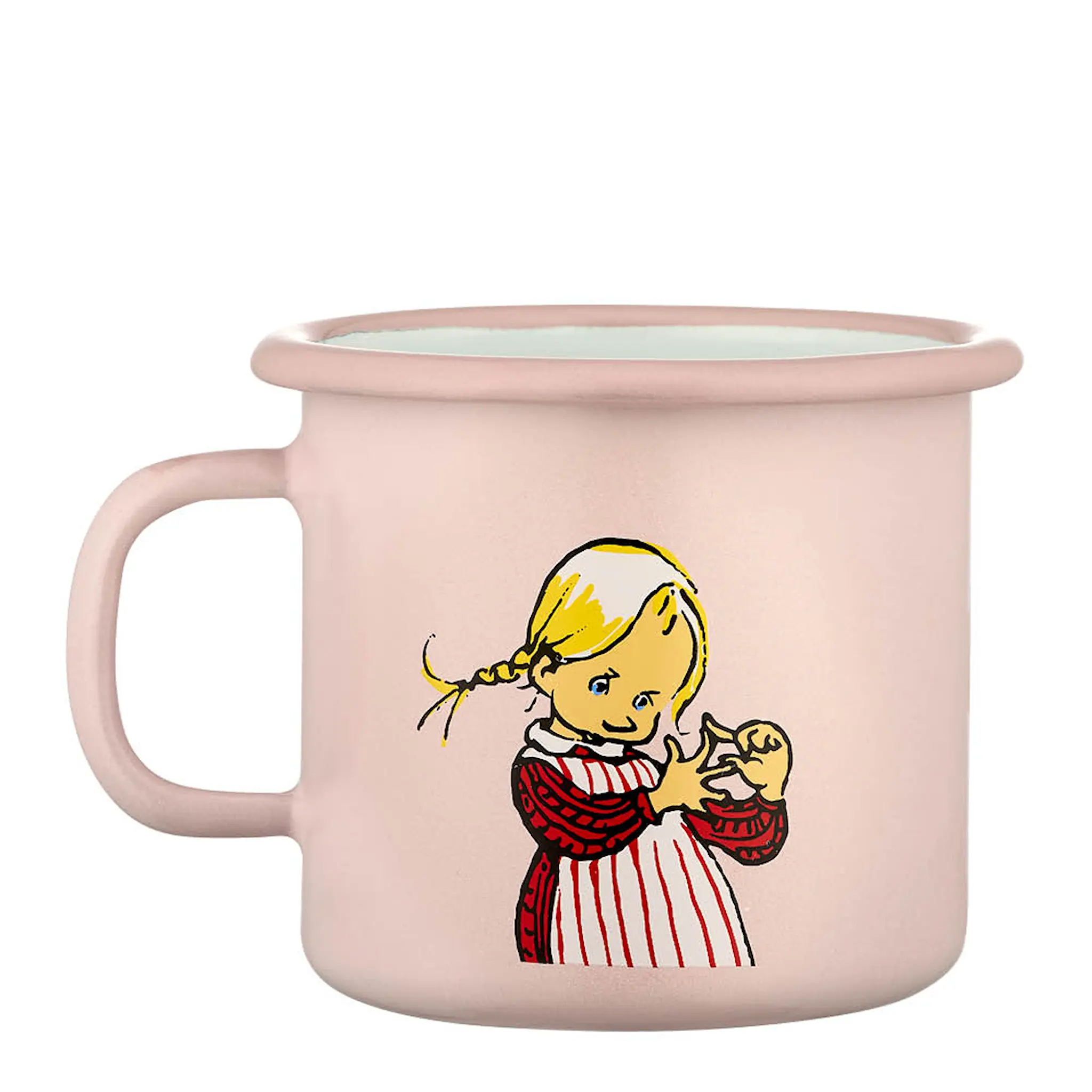 Muurla Emil emaljmugg 25 cl Ida rosa