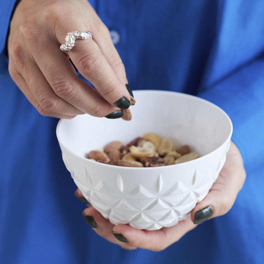 Sagaform Picknick Skål 60 cl 4-pack Vit