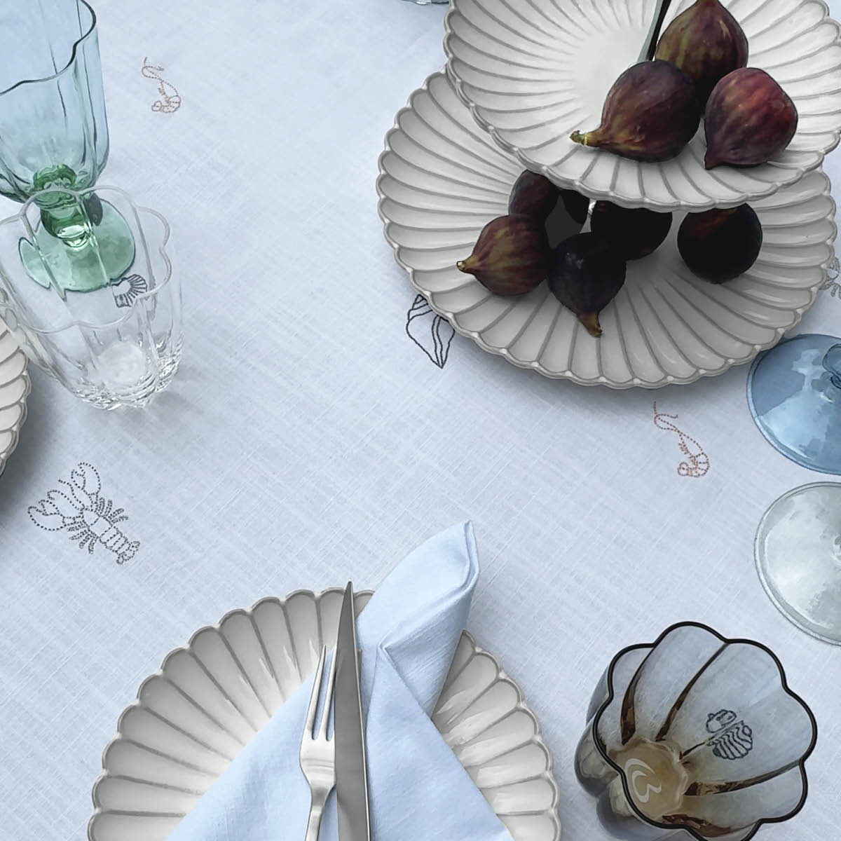 Lene Bjerre Camille etasjefat 27 cm off white