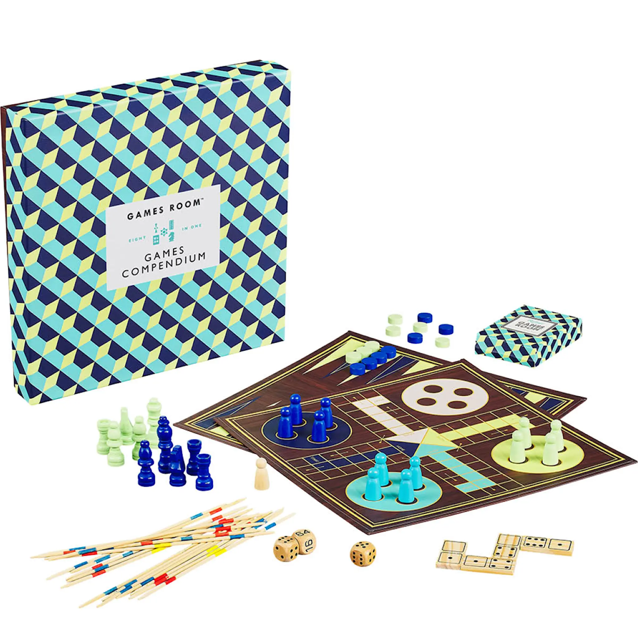 Games Room Spelsamling 8 spel i en låda