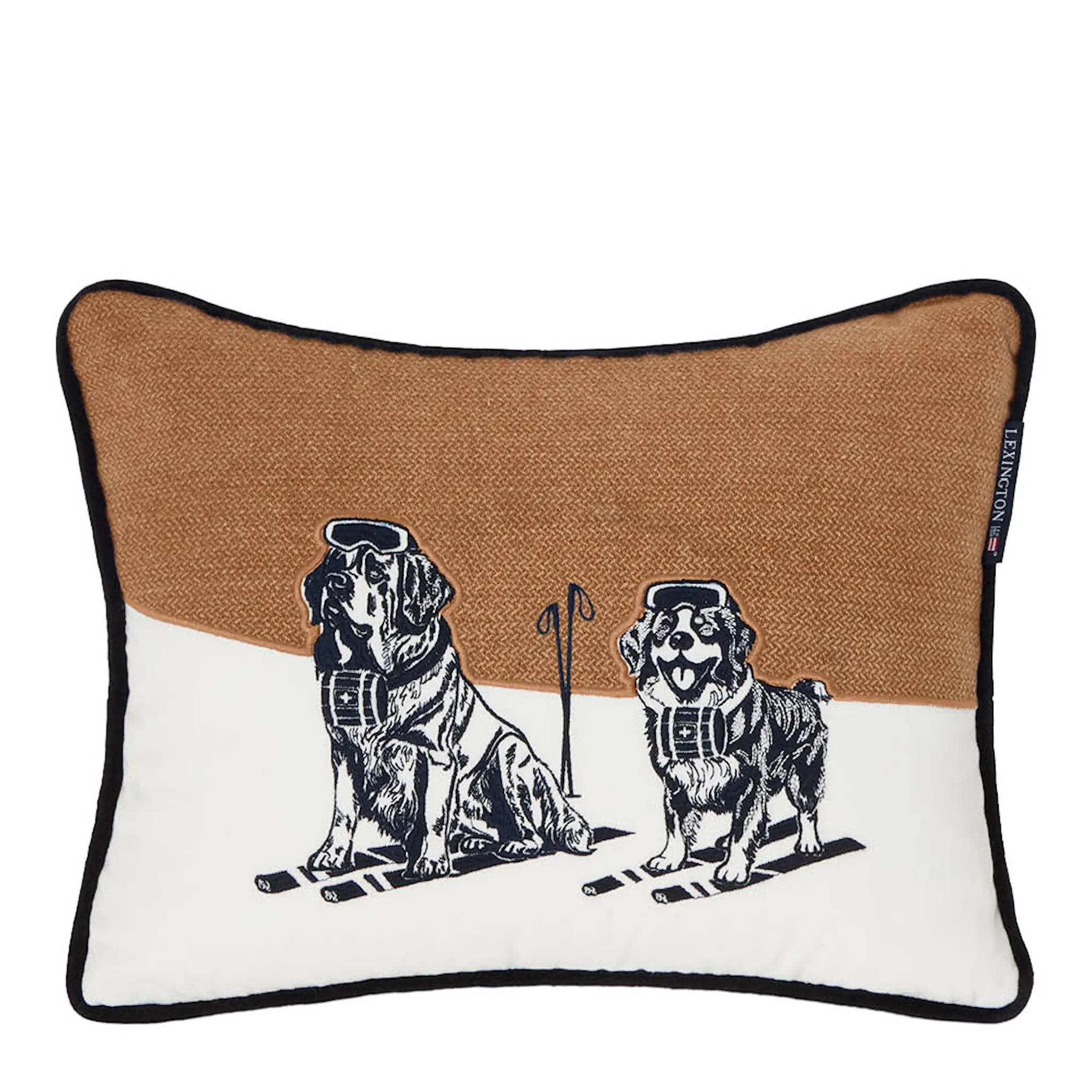 Lexington Prydnadskudde bomull 40x30 cm Ski Pawtrol beige/vit/marinblå