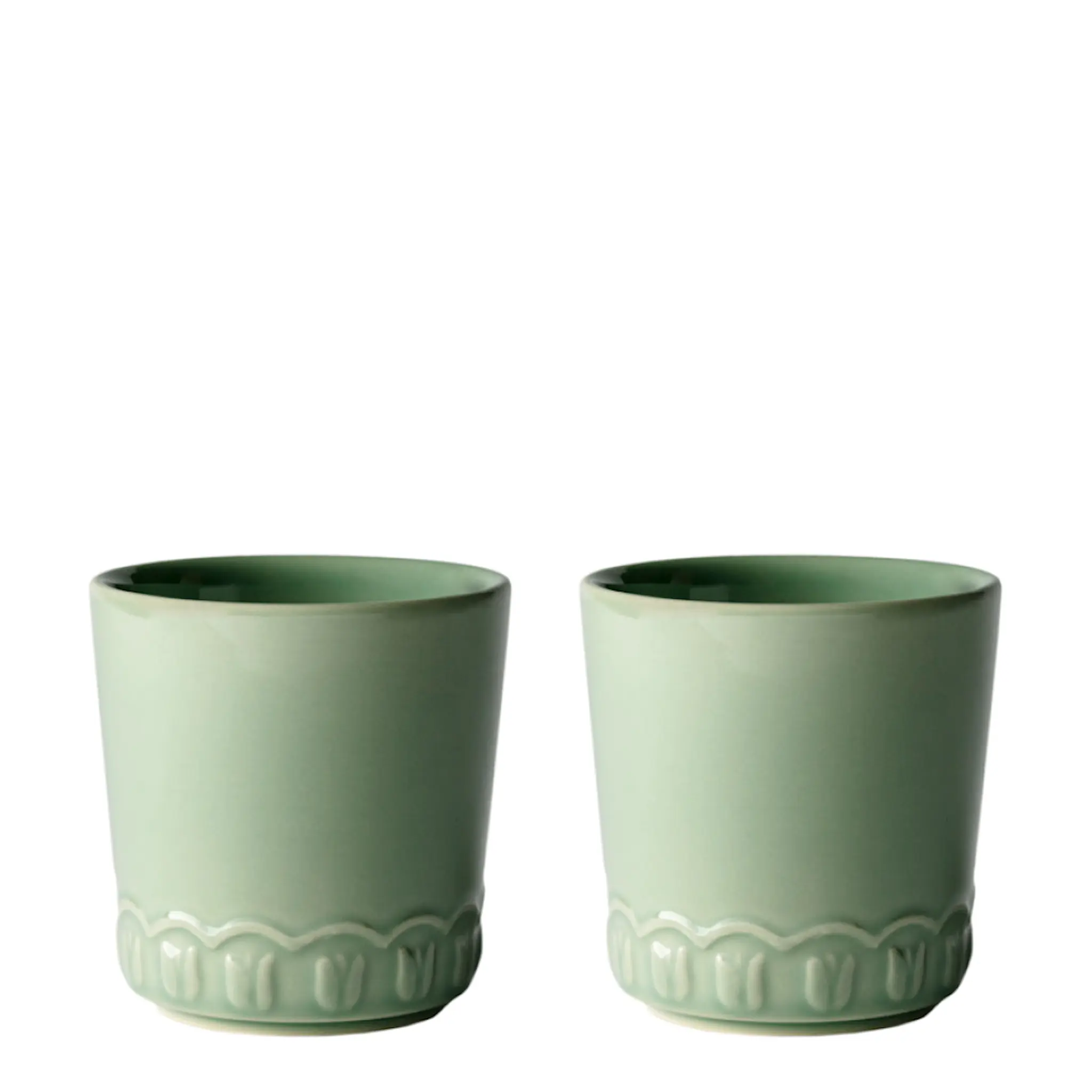 PotteryJo Tulipa Kopp 20 cl 2-pack Verona Green