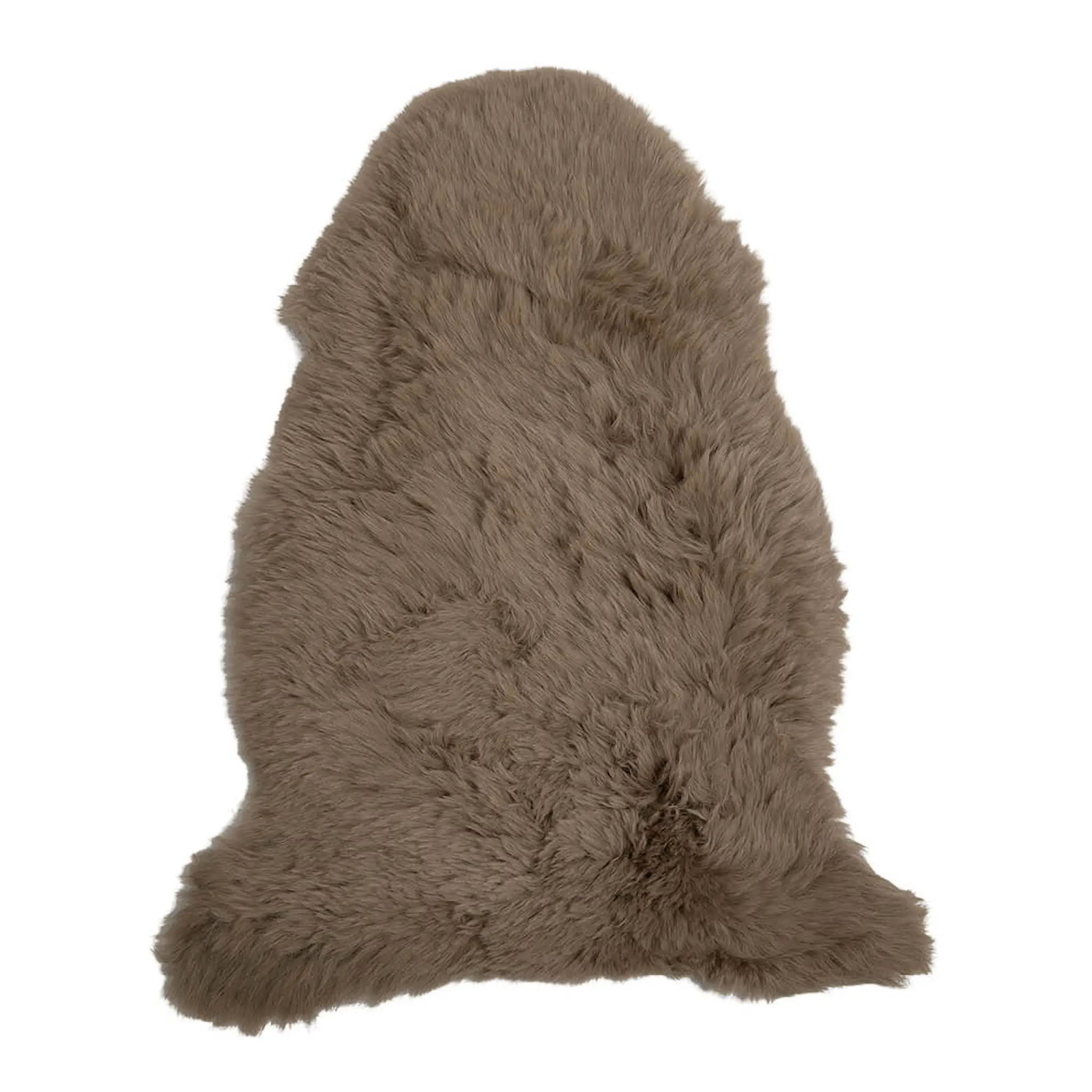 Natures Collection Fårskinn New Zealand lång ull 100 cm taupe