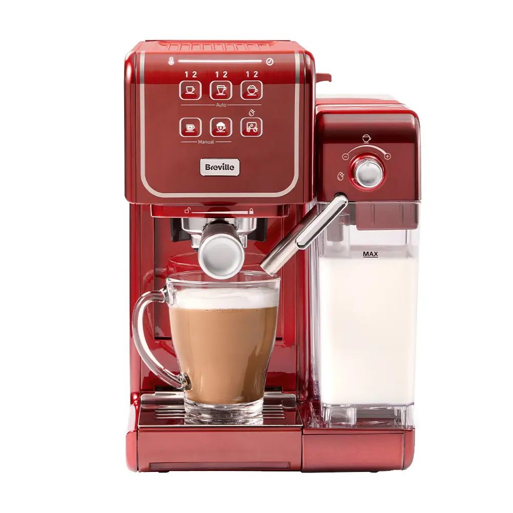 Breville Prima Latte III Kahvikone Punainen