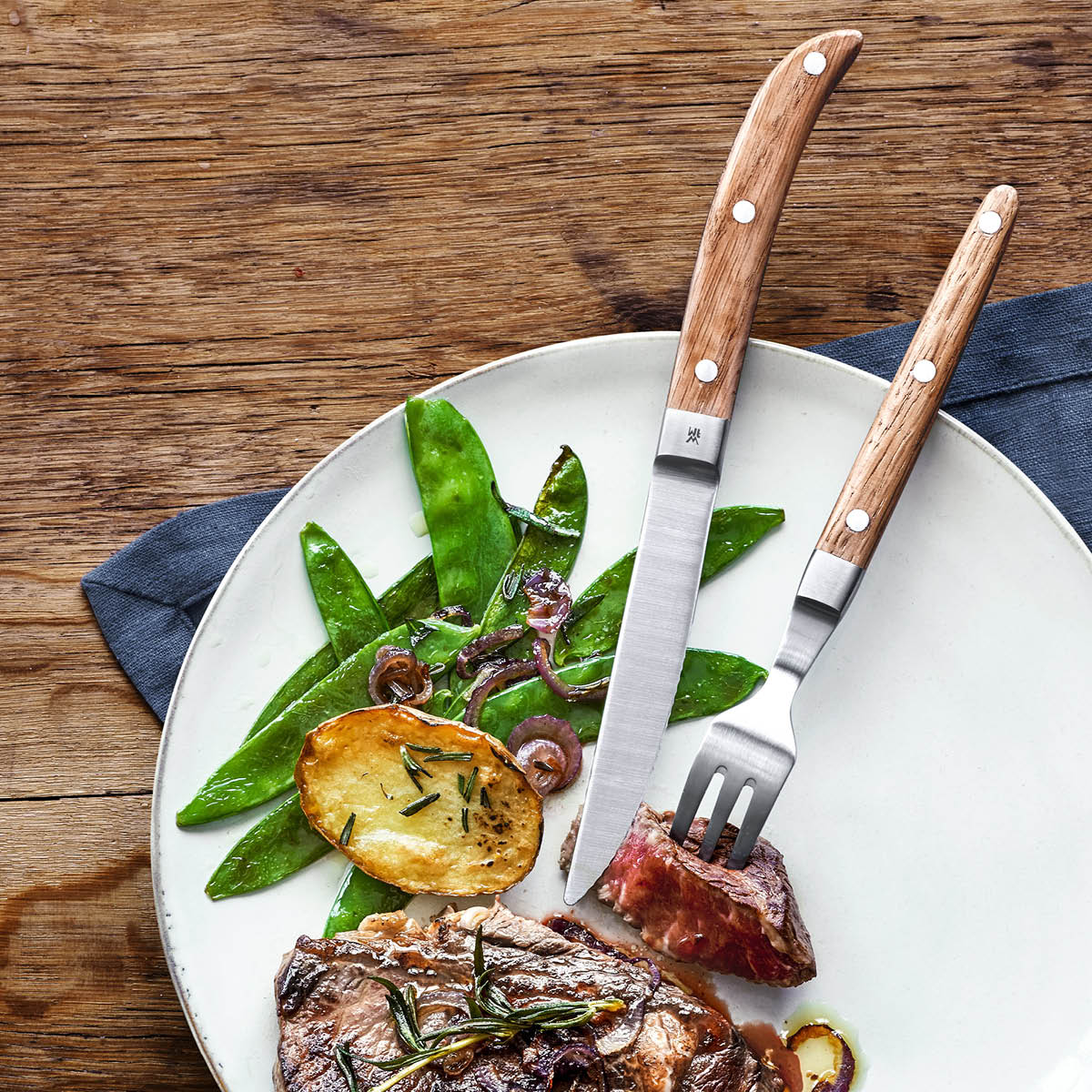 WMF Ranch biffsett med biffkniv og gaffel 12 deler