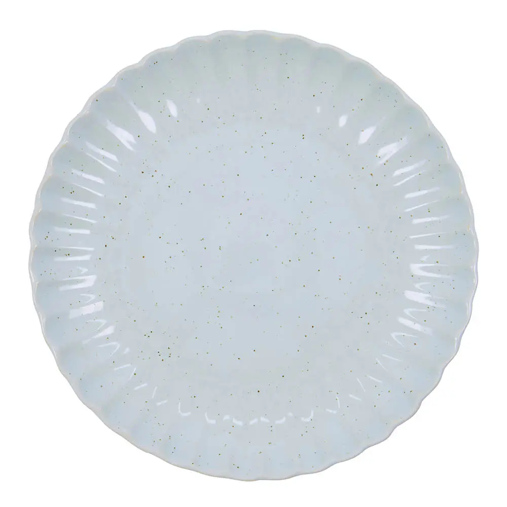 Scallop lautanen 26 cm vaaleansininen