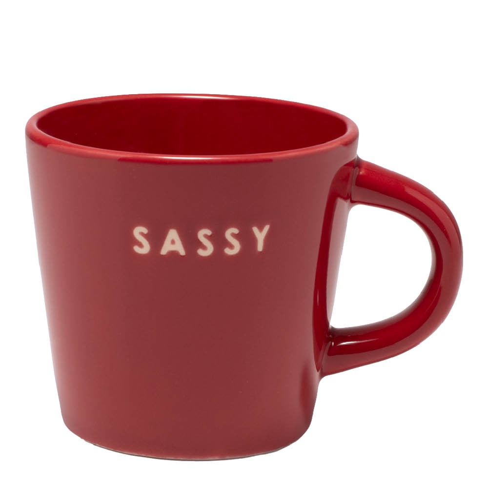 Vondels Table Talk Espressokuppi SASSY! 8 cl Punainen