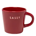 Table Talk espressokopp SASSY! 8 cl röd