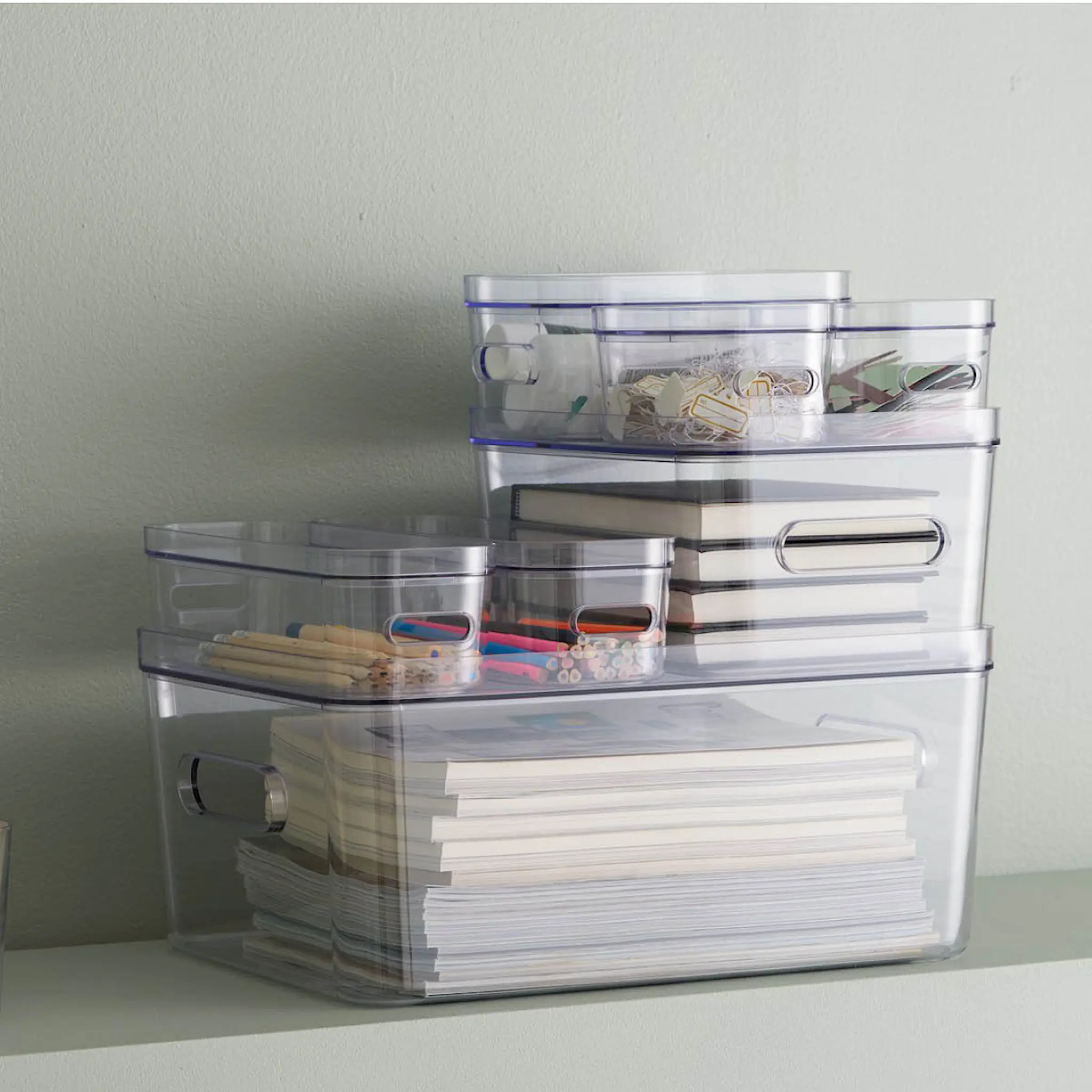 SmartStore Compact oppbevaringsboks slim 1,3L klar hover