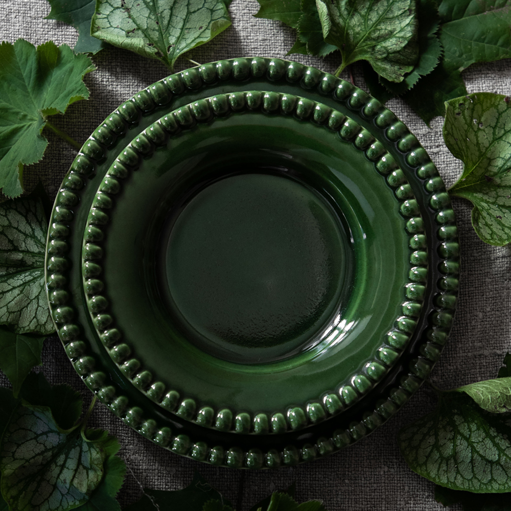 PotteryJo Daria tallerken 22 cm moss