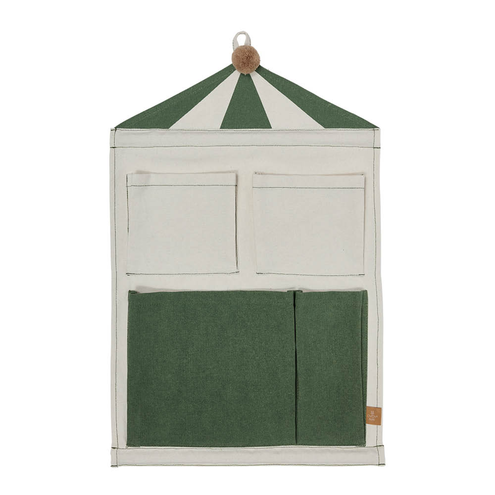 OYOY Circus väggförvaring 60x40 cm Clay/Grön