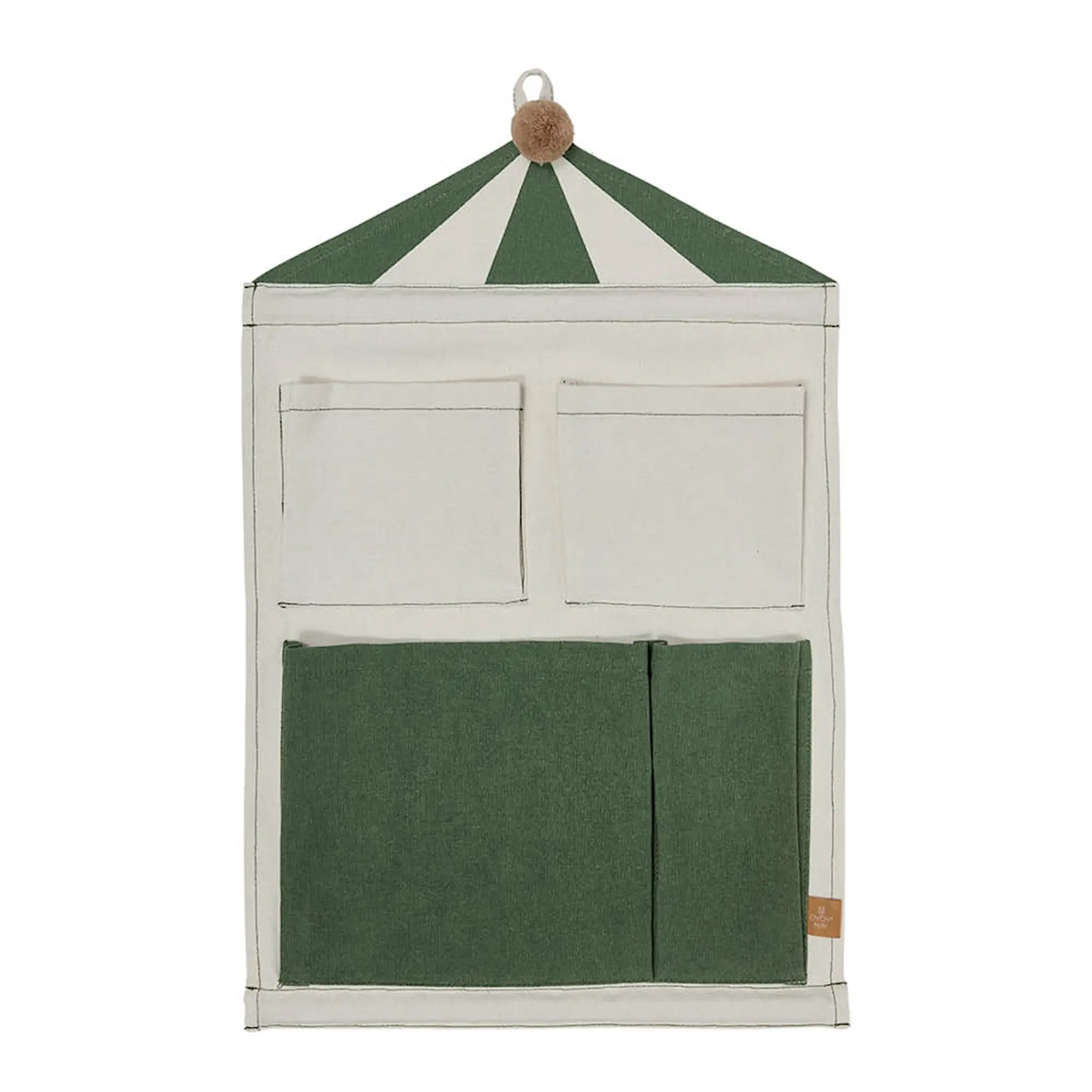 OYOY Circus väggförvaring 60x40 cm Clay/Grön