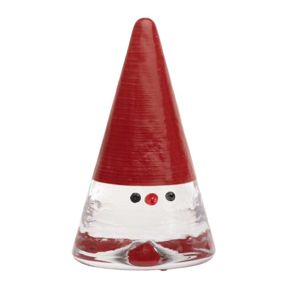 Kosta Boda Noel tomte 11,5 cm röd