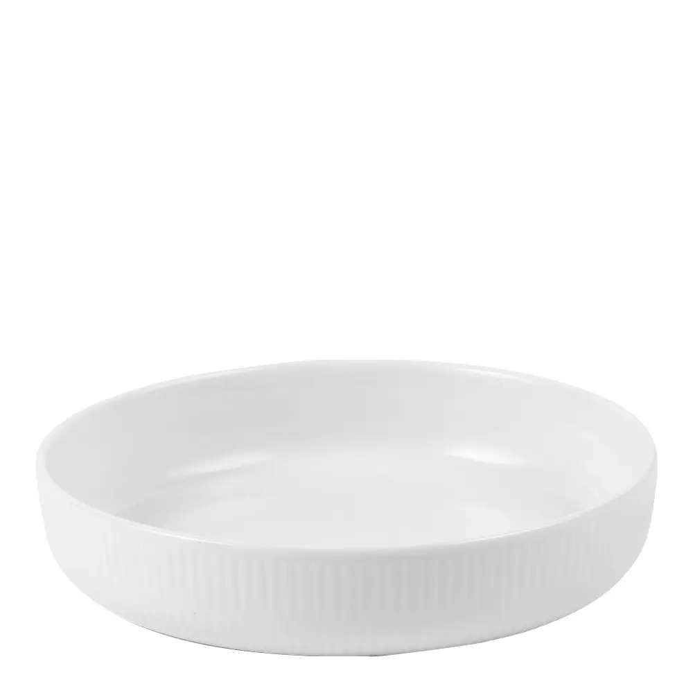 White Fluted Uunivuoka 19x19 cm