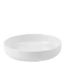 White Fluted Ungsform 19x19 cm