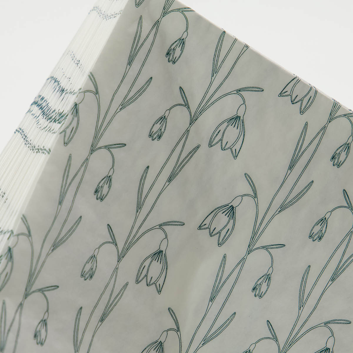 House Doctor Snowdrop servett 33x33 cm 40-pack vit/grön