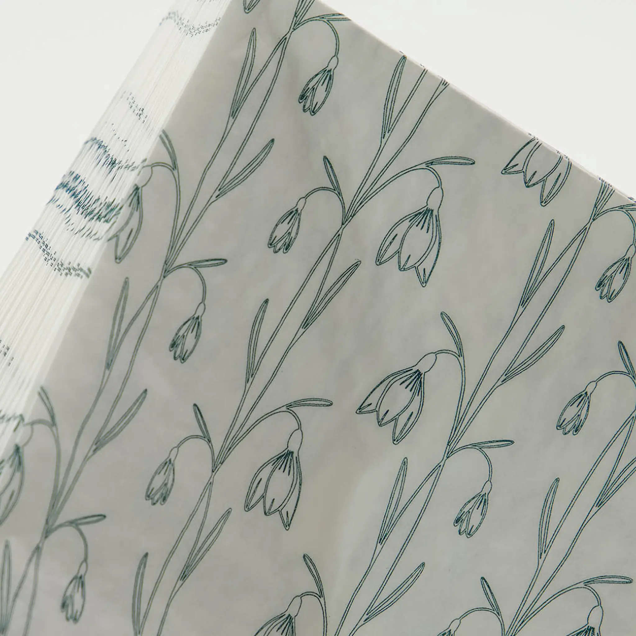 House Doctor Snowdrop servett 33x33 cm 40-pack vit/grön