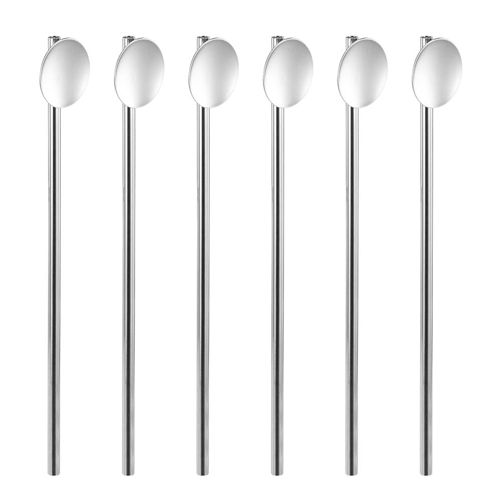 Stiernholm - Drink Collection baarilusikka pillillä 18 cm 6 kpl kirkas