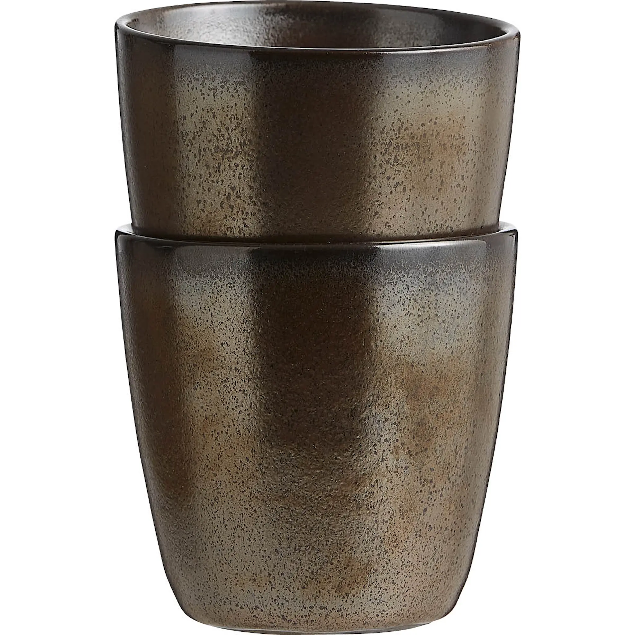 Aida Raw Mugg utan öra 30 cl Metallic Brown