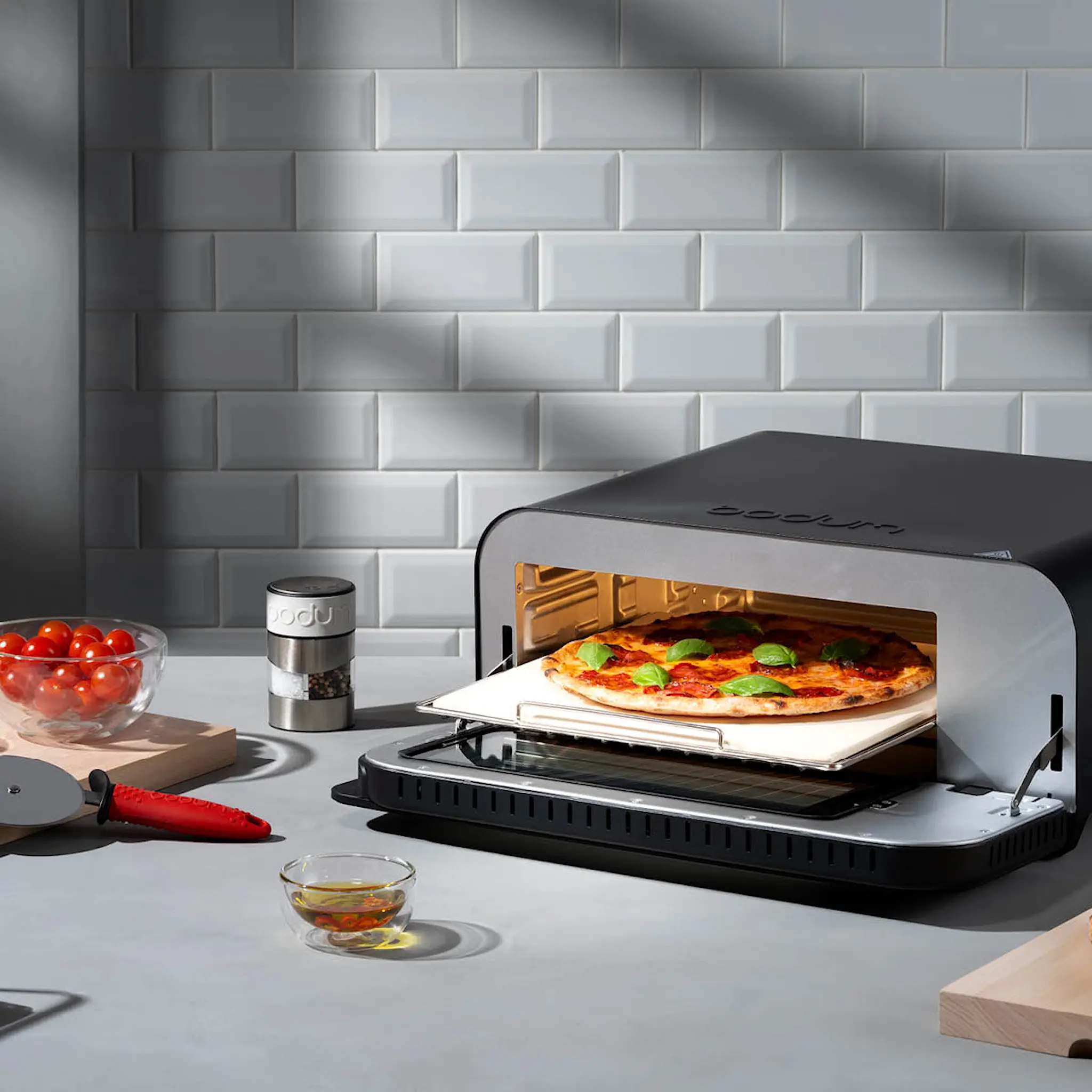 Bodum Twin suola- ja pippurimylly 12,5 cm valkoinen